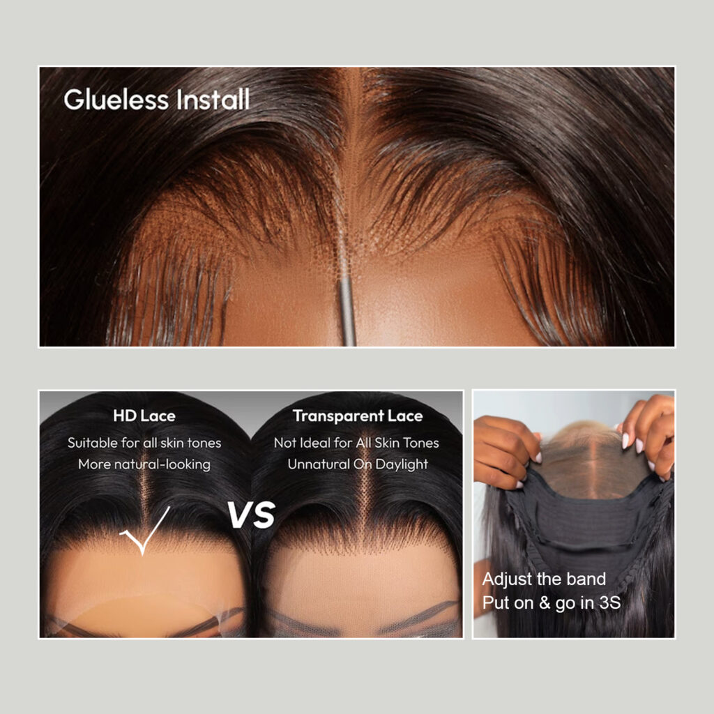Glueless 13x4 HD Lace Wigs view 3